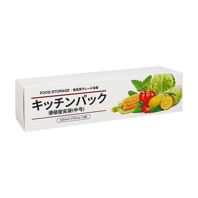Sac en Plastique Compact Auto-Scellant TIMIFISNut, Sac de Conservation à Fermeture Éclair, Sac Scellé pour la Maison, Sac de Qualité Alimentaire pour Réfrigérateur, Sac d'Emballage de Rangement
