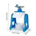 thumbnail image 3 of Snow Cone Maker Shaved Ice Machine Manual Hand Crank Operated Ice Crusher Fruit Smoothie Machine Mini Household Ice Shaver, 3 of 6