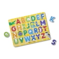 thumbnail image 1 of Melissa & Doug Wooden Lift & See ABCs Letters Peg Puzzle – 26 pcs, 1 of 5