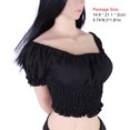 thumbnail image 2 of fastboy 1 Set 1/6 Action Figure Exquisite Realistic Creative Shirt Unique Design DIY Accessory Detachable Costume for 12inch Figure black, 2 of 5