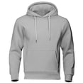 thumbnail image 2 of Mens Camo Hoodie Long Sleeve Drawstring Fleece Lined Solid Color Pullover Sweatshirts, 2 of 6