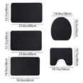 thumbnail image 2 of zanvin Bath Mats, Memory Foam Bath Mat 5 Set Bathroom Rugs for 5 Pcs Toilet Mats Universal Soft Comfortable Water Absorption Non-Slip Thick Machine Washable Easy Dry Dark Color, Gifts for Him, 2 of 5