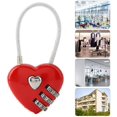 thumbnail image 5 of Jinsinto Serrure à Combinaison, Cadenas d'Amour Mignon à 3 Chiffres, mini Serrure de Porte Extérieure (Rouge), 5 of 5