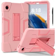 Case for Samsung Galaxy Tab A11 8.7 Inch 2025 Model SM-X130/X133/X135, Hard PC Soft Silicone Rugged Shockproof Protective Cover for Galaxy Tab A11 8.7" 2025 with Universal Stylus Pen