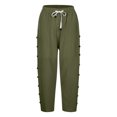thumbnail image 3 of Plebaso Womens Capris Pants 2025 Summer Drawstring Casual Pants Lightweight Cropped Pants with Pockets, 3 of 5