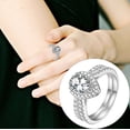 thumbnail image 1 of ABPWLY The New Diamond Heart Can Be to Show Your Unique Temperament Clearance Rings Canada Days Ring Set Fashion Rings, 1 of 3
