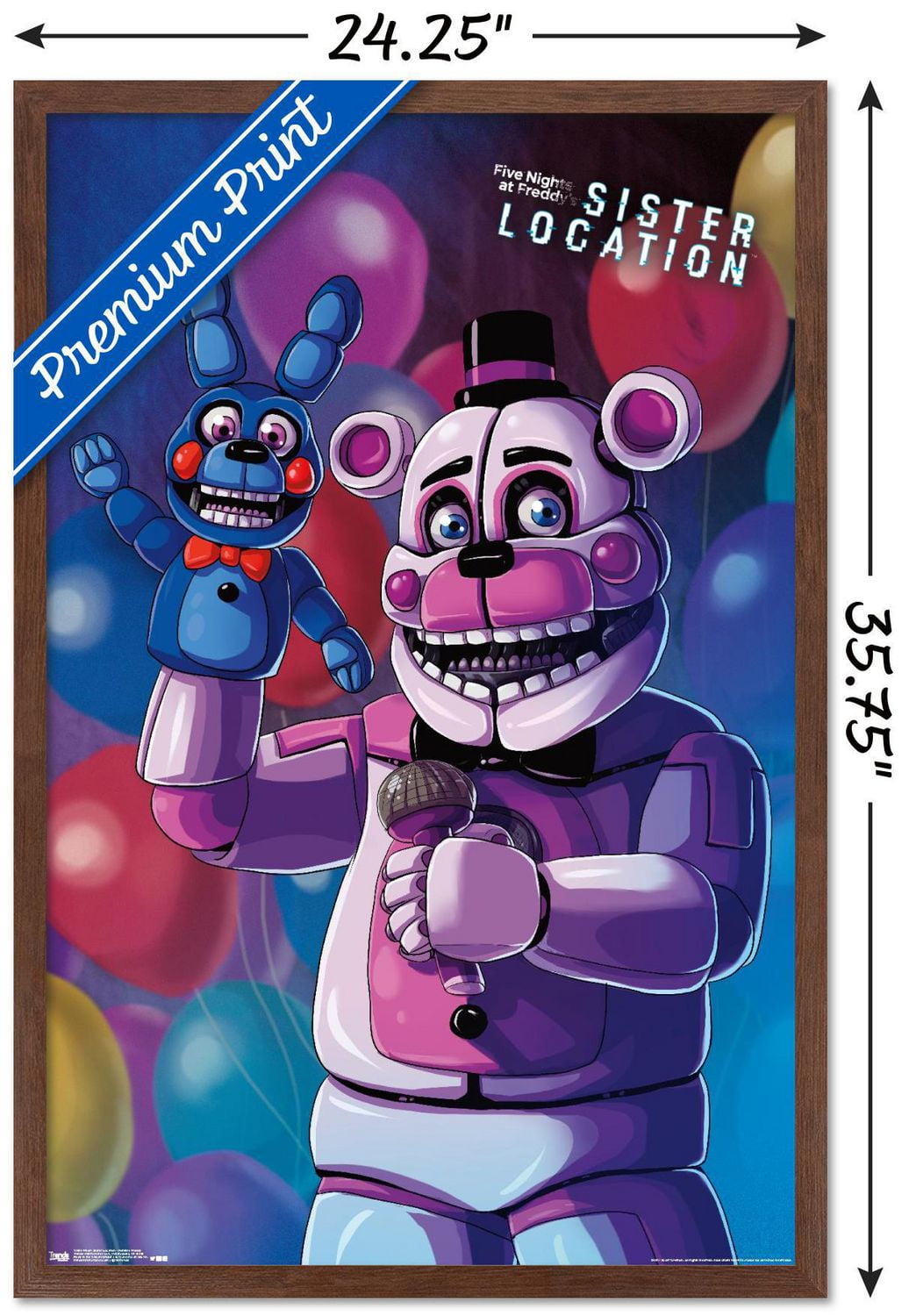 Five Nights at Freddy's: Sister Location - Funtime Freddy Wall Poster