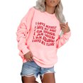 thumbnail image 4 of Chandails à Capuchon de Mode pour Femmes 2023 Mode Automne Hiver Imprimé Lettre Décontracté Sports Col Rond Survêtements Manches Longues 50 % de Rabais Liquidation Costumes Halloween/noël, 4 of 5