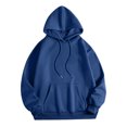 thumbnail image 4 of Rbaofujie Couples Chandails à Capuche Femme Mode Imprimé Col Rond Manches Longues T-Shirt à Capuche Hauts Blouse Marine Chandails pour Dames, 4 of 4