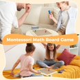thumbnail image 2 of Wooden Addition Board Game, Preschool Learning Montessori Math Board Game, Addition within 100 Educational Toy for Kids Over 3 Years Old, Children's Interactive Thinking Game, 2 of 6