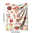 thumbnail image 2 of RKSTN flan nel blanket Day Flannel Blanket Double-sided Fleece Nap Blanket Gift Cover Blanket, 2 of 5