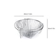 thumbnail image 3 of Hanging Fruit Baskets for Kitchen Storage Tools Three-Layer Fruit Hanging Basket Hollow Fruit Three-Layer Hanging Basket Household Folding Storage Iron Hanging Basket, 3 of 4