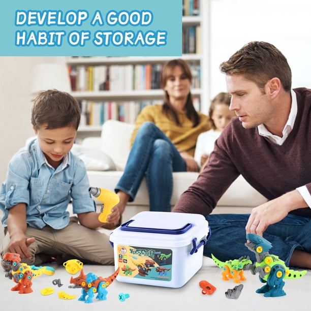 Ensemble de jouets de dinosaure réaliste éducatif, ensemble de jeux de dinosaures, boîte de rangement pour dinosaures, jouets de dinosaures pour enfants