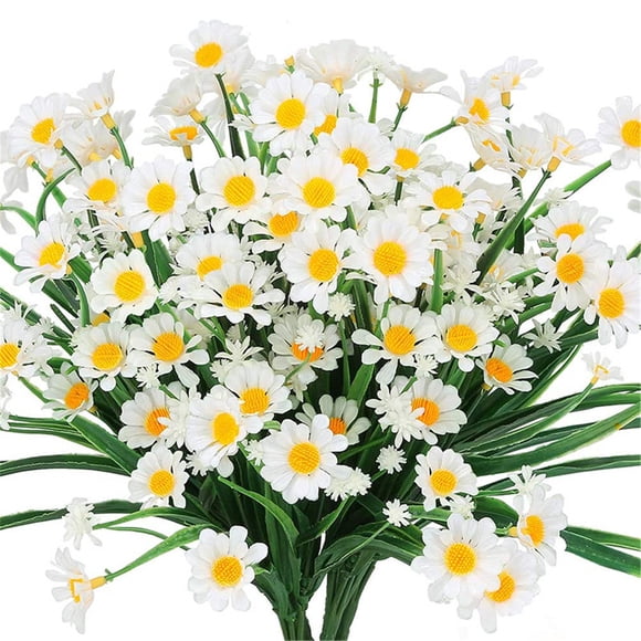 Meitianfacai 1 Bundle Artificial Flowers, Silk Daisy, Artificial Gerbera Daisy for Home Decoration, Artificial Daisy for Wedding Decoration