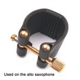 thumbnail image 1 of Saxophone Mouthpiece Leather Fastener Clip Ligatures for Alto Sax Accessories, 1 of 7
