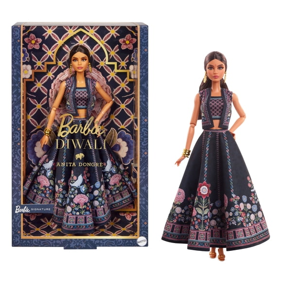 Barbie Signature Diwali Barbie Doll by Anita Dongre Wearing Festival of Lights Look, Holiday Collectible