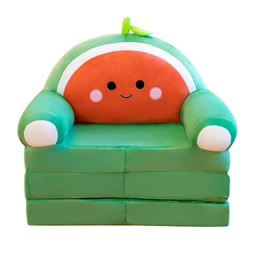 LOVEVER Kids Foldable Sofa Bed 2 in 1 Princess Chair for Toddlers Cartoon Shape Fold Out Couch for Bedroom Sofa Bed for Girls Toddler Recliners Baby Sofa Lounger for Kids(Without Lin