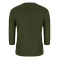 thumbnail image 3 of UPPADA Chandails à Manches 3/4 pour Femmes Mode Tendance Hauts Décontractés Col Rond Chandail Ample Confortable Doux Blouses Grande Taille Coupe Ample T-Shirts Décontractés Vêtements au Coude Chandails à Manches 3/4 pour Femmes Économie, 3 of 6