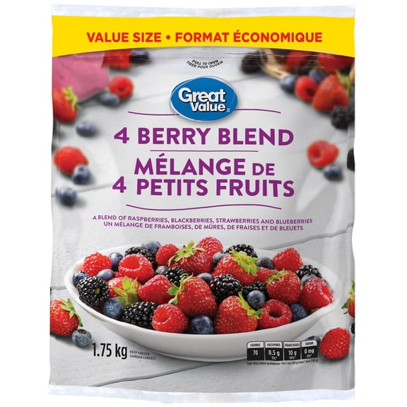 Great Value 4 Berry Blend, 1.75 kg