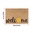 thumbnail image 3 of HHBEAUTY Summer Welcome Doormat Spring Summer Mats Welcome Floor Mats Polyester Door Rug Beach Flowers Sunshine Non Slip Floor Mat for Indoor Outdoor Home Decor, 3 of 9