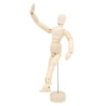 thumbnail image 4 of Wooden Mannequin Wooden Mannequin For Drawing Wooden Mannequin 14 Rotatable Joint Drawing Mannequin Human Body Proportions Portable Art Mannequin For Artist For Sketching, 4 of 8