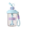 thumbnail image 2 of Dvkptbk Mixing Cup Stirring Cup Student White Collar Coffee Protein Powder Plastic Water Cup Cute Handheld Large Capacity Straw Cup Capacity 580ml Home Essentials, 2 of 4
