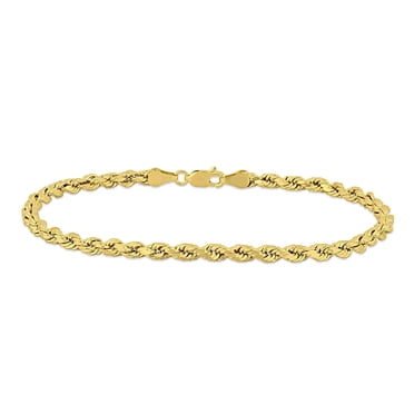 Bracelet Miabella composé d'une chaîne torsadée en or jaune 10K, 9 po