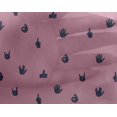 thumbnail image 4 of oneOone Georgette Viscose Fabric Finger Sign Symbol Print Sewing Fabric BTY 42 Inch Wide, 4 of 4