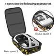 thumbnail image 3 of Hard Carrying Case Compatible with Oculus Quest 3 Accessories VR Headset, Travel Storage Bag with Silicone Face Cover, Lens Protector, Elite Strap and Touch Controllers, 3 of 4