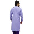 thumbnail image 4 of Atasi Kurta Long Style Pathani pour Homme Violet Punjabi Kurta Chemise Décontractée-Xx-Grand, 4 of 7