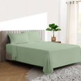 thumbnail image 1 of 600 TC Egyptian Cotton RV King Bed Sheet Set Include's - 15" inch Deep Fitted Sheet | 1 Flat Sheet | 2 Pillowcases | Moss Solid, 1 of 7