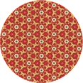 thumbnail image 1 of Ahgly Company Tapis de Zone Carré Orange Lavable en Machine, 3 Pieds Carré, 1 of 7