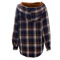thumbnail image 4 of LSLJS Women's Large Collar with Lace Up Waistband Leather Jacket with Patchwork Slim Fitting Long SleevedJacket, 4 of 7