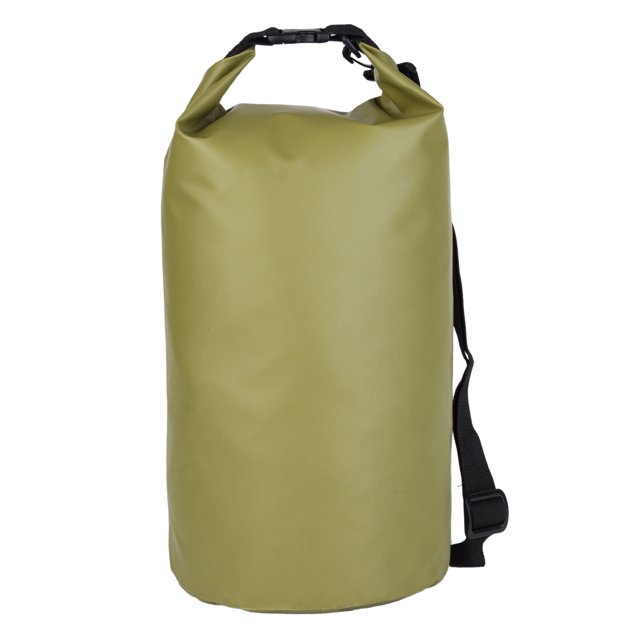 Tignapoo Sac Seau de Dérive Extérieur 25L Imperméable - Pliable et Léger avec Sangle Réglable, Idéal pour la Natation, la Plage et la Plongée - Disponible en Vert Armée et Autres Couleurs