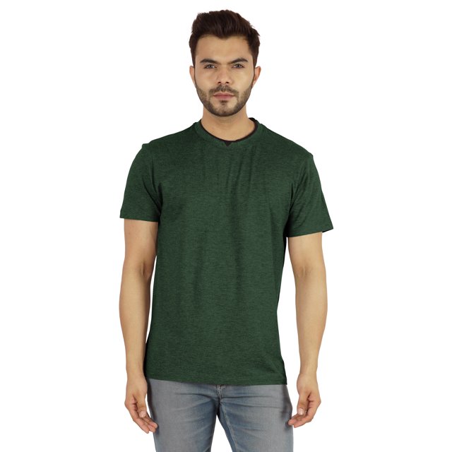 Inkmeso T-Shirt Basique pour Homme à Col Rond Coupe Régulière Uni à Manches Courtes