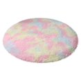 thumbnail image 1 of Estbridge Multicolor Round Rug For Girls Bedroom Circle Rug For Room Carpet For Teen Girls Room Circular Rug For Nursery Room Fuzzy Plush Rug For Dorm Cute Room Decor For Baby, 1 of 8