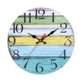 thumbnail image 1 of Electronicheart Decorative Round Wall Clock Arabic Numerals Wall Clock Ticking Quartz Movement Decorative Clock, 1 of 1