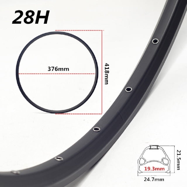 Splihome 20 inch Mountain Bike Wheel Rim 24/28/32/36 Hole Double Disc Wheel Rim 28 holes B