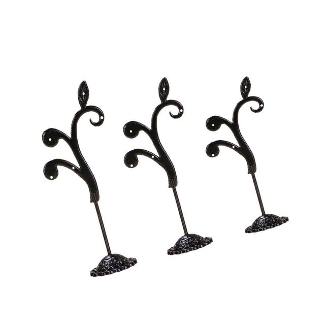 3x Fer T Bar Boucle d'Oreille Bijoux Présentoir Présentoir Rack Noir-Secteur