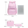 thumbnail image 3 of TIEVOSA Ensemble de Sacs à Dos pour Filles pour l'École Primaire – Ensemble de Sacs 3 Pcs Imprimé Grande Capacité contre la Fatigue des Enfants, 3 of 4