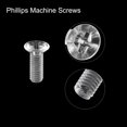 thumbnail image 4 of Unique Bargains M3x8mm Plastic Phillips Machine Screws, PC Flat Head Machine Bolts 25 Pack, 4 of 4