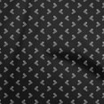 thumbnail image 1 of oneOone Tissu Popeline de Coton Noir Rétro Chaussettes Robe Tissu Imprimé Tissu au Mètre 56 Pouces de Large, 1 of 5