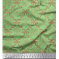 thumbnail image 1 of Soimoi Poly Georgette Fabric Swirl & Ogee Damask Print Fabric by Yard 42 Inch Wide, 1 of 1