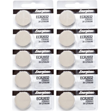 10 x Energizer CR2032 Batteries, Lithium Battery 2032