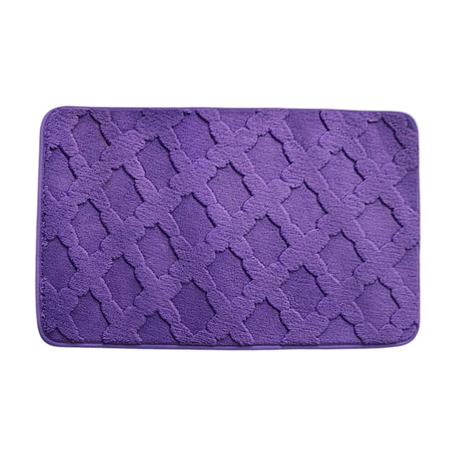 Dvruxg Thickened Absorbent Bathroom Mat – Non-Slip Soft Velvet Floor Rug for Toilet, Restroom & Bedroom, Easy-Care Polyester Door Mat with Anti-Slip Backing