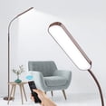 thumbnail image 1 of Outon LED Floor Lamp with Remote Touch Control Adjustable Standing Reading Light with 4 Color Temperature for Living Room(Brown), 1 of 7