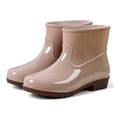 thumbnail image 2 of Stylish Women's Rain Shoes Low-Heeled Buckle Round-Toe Boots for All Weather Adventure, 2 of 9