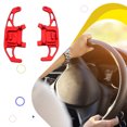 thumbnail image 4 of Maytalsory 2pieces Easy Installation Car Steering Wheel Shift Paddle For Convenient Gear Shifting Elegant red, 4 of 6