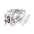 thumbnail image 1 of Unique Bargains 10 Pcs Electric Test Crocodile Alligator Clips Clamps Silver Tone, 1 of 1