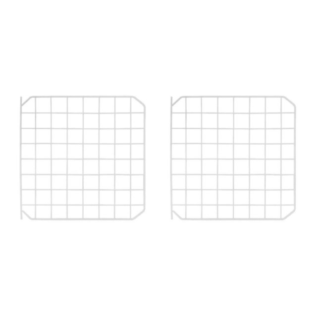 kurtrusly Portable Pet Playpen Panel Cage Fence Metal Wire Guinea pig door white 2Set